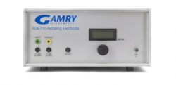 the Gamry RDE710 Rotating-Disk Electrode also offers outstanding acceleration/decelaration control for applications where the rotation rate must be modulated. 